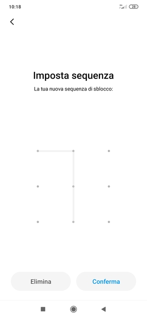 Seleziona Conferma