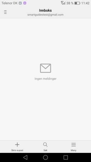 Gmail/Hotmail er klar til bruk