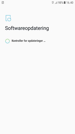 Afvent at søgningen er afsluttet