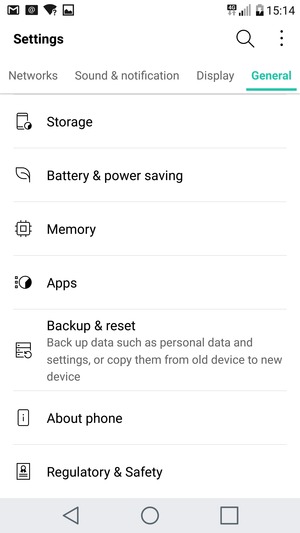 Scroll to and select About phone