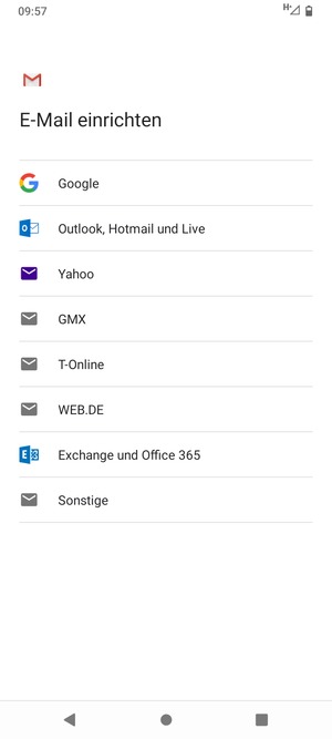 Wählen Sie Exchange und Office 365