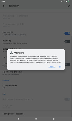 Seleziona OK