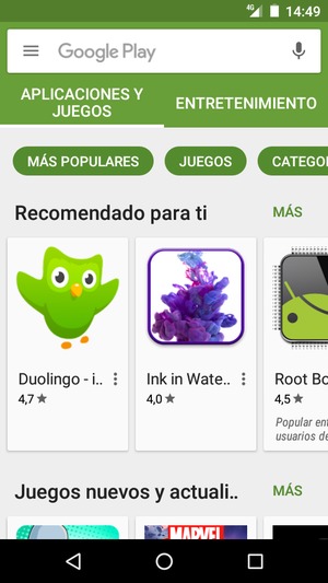 Seleccione la barra de Búsqueda
