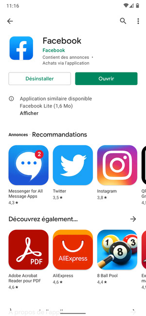 Sélectionnez Ouvrir