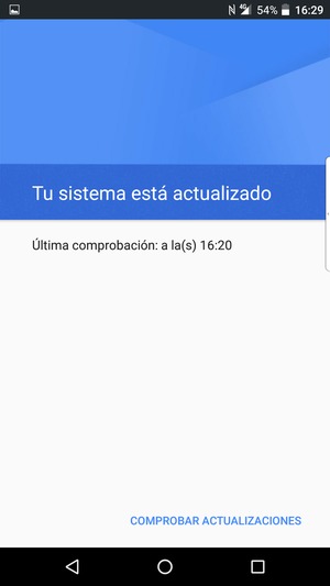 Seleccione COMPROBAR ACTUALIZACIONES