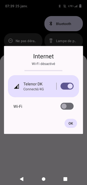 Sélectionnez OK