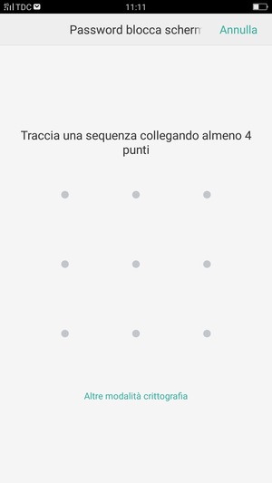 Disegna una sequenza di sblocco