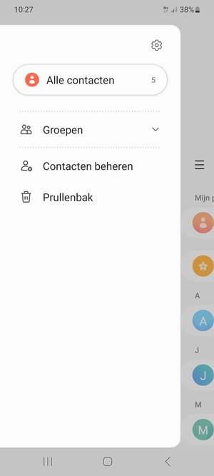 Selecteer Contacten beheren