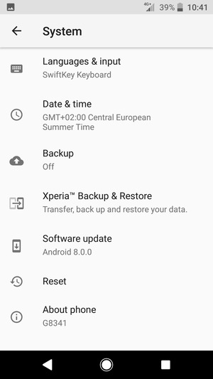 Select Backup