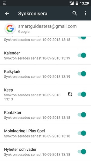 Tryck på Meny-knappen