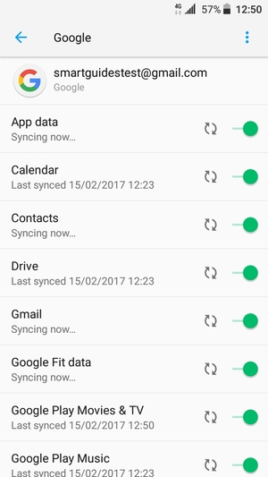 Your information will be synchronised