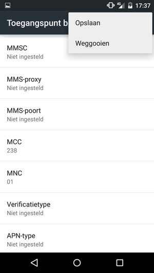 Selecteer Opslaan