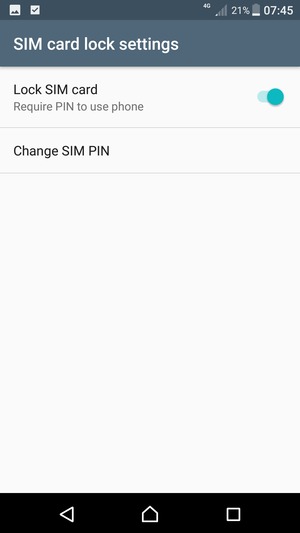 Select Change SIM PIN