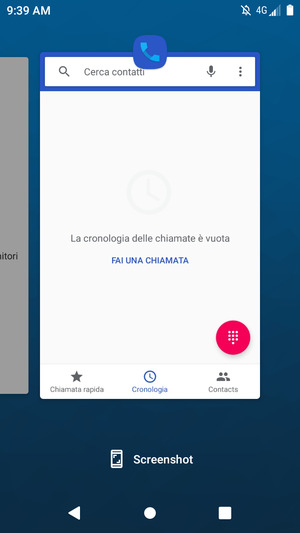 Scorri verso l'alto le app per chiuderle