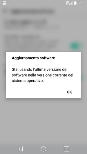 Se il tuo telefono è aggiornato, seleziona OK