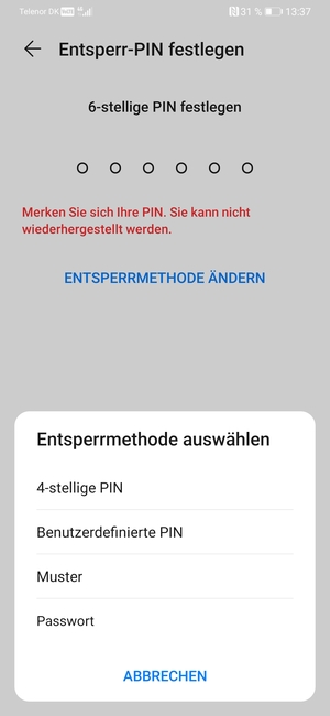 Wählen Sie Muster