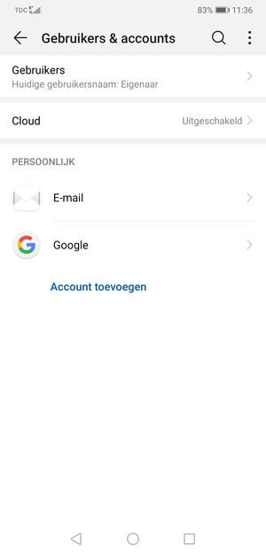 Selecteer Google