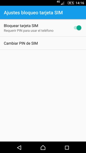 Seleccione Cambiar PIN de SIM