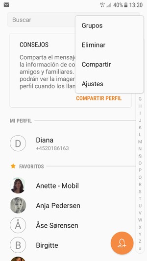 Seleccione Ajustes