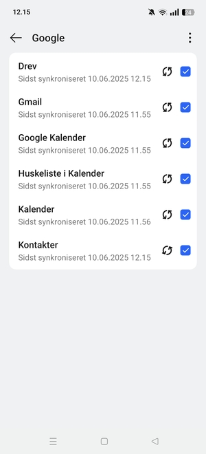 Dine kontakter fra Google vil nu blive synkroniseret til din Realme