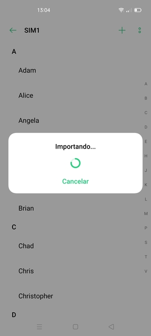 Sus contactos se guardarán en su cuenta de Google y se guardarán en su teléfono la próxima vez que Google sea sincronizado.