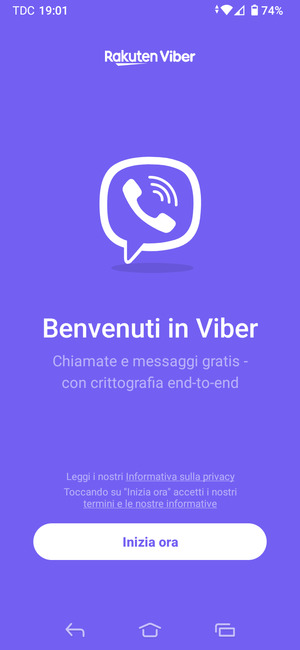 L'app è pronta per l'uso