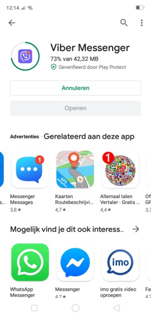 Wacht tot het installatieproces beëindigd is