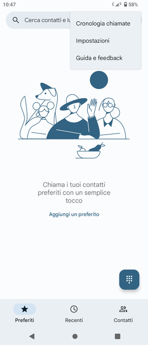 Seleziona Impostazioni