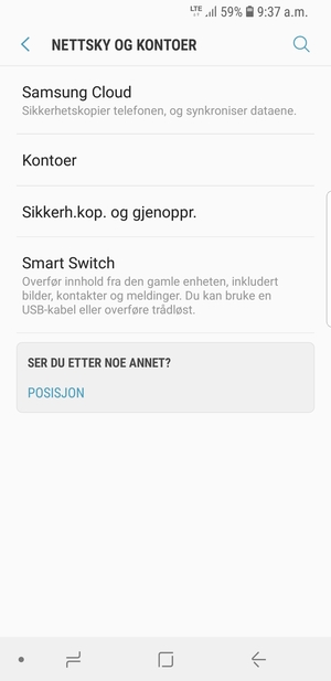 Velg Kontoer