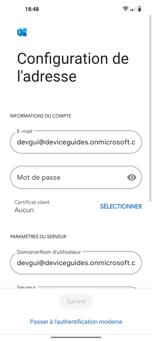 Saisissez votre mot de passe