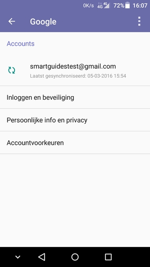 Selecteer uw account