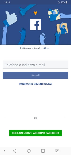 L'app è pronta per l'uso