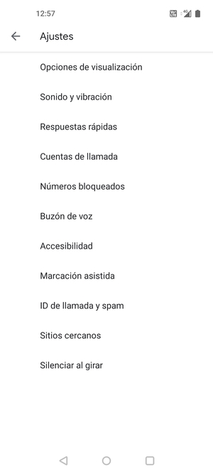 Seleccione Buzón de voz
