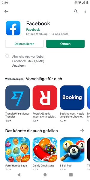 Wählen Sie Öffnen