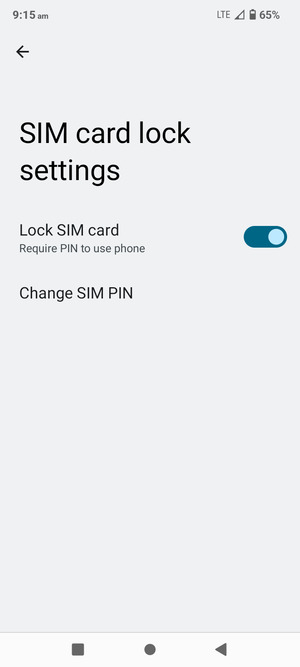 Select Change SIM PIN