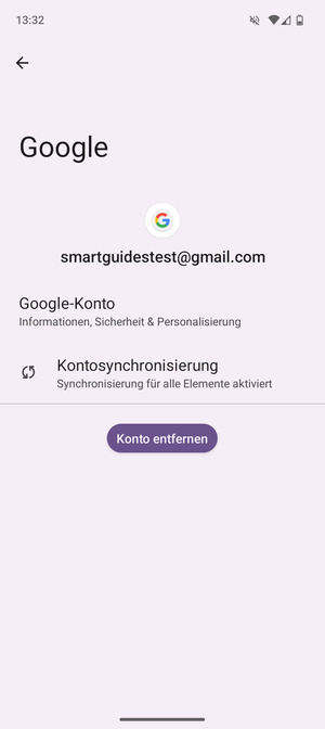 Wählen Sie Kontosynchronisierung