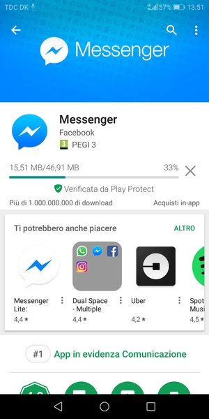 Attendi il completamento del processo di installazione
