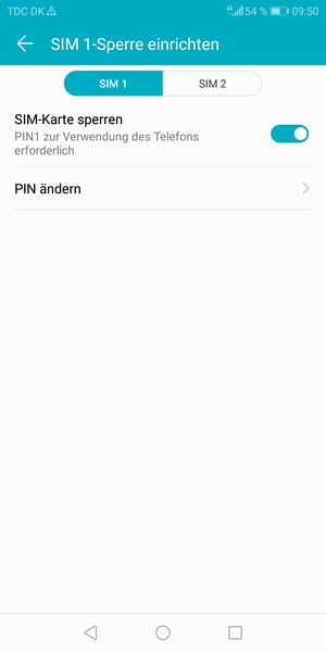 Ihre PIN für SIM-Karte wurde geändert