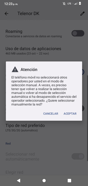 Seleccione ACEPTAR
