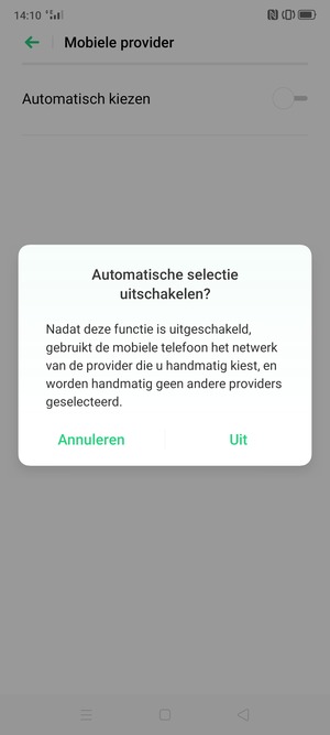 Selecteer Uit