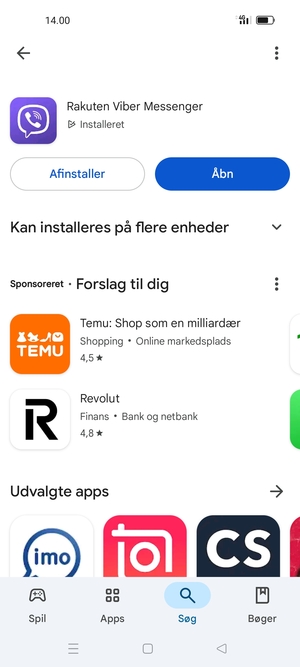 Vælg Åbn