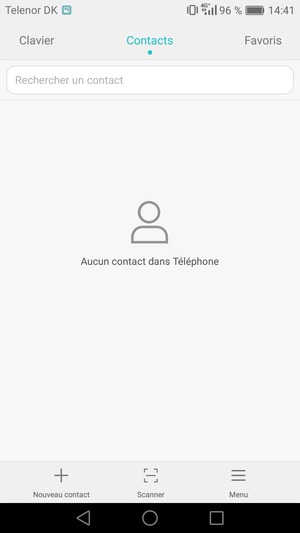 Sélectionnez Menu