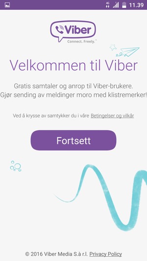 Applikasjonen er klar til bruk