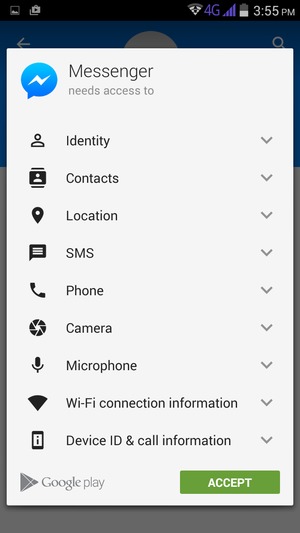 Select ACCEPT