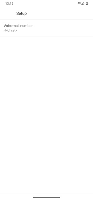 Select Voicemail number