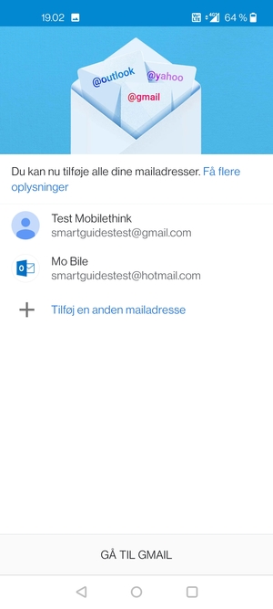 Vælg GÅ TIL GMAIL