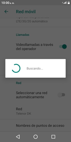 Espere a que la búsqueda termine