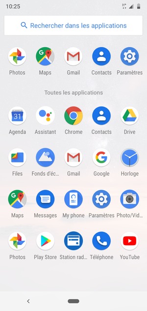Sélectionnez Paramètres