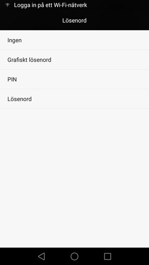 Välj Grafiskt lösenord