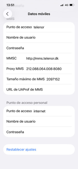 Desplácese y seleccione Restablecer ajustes